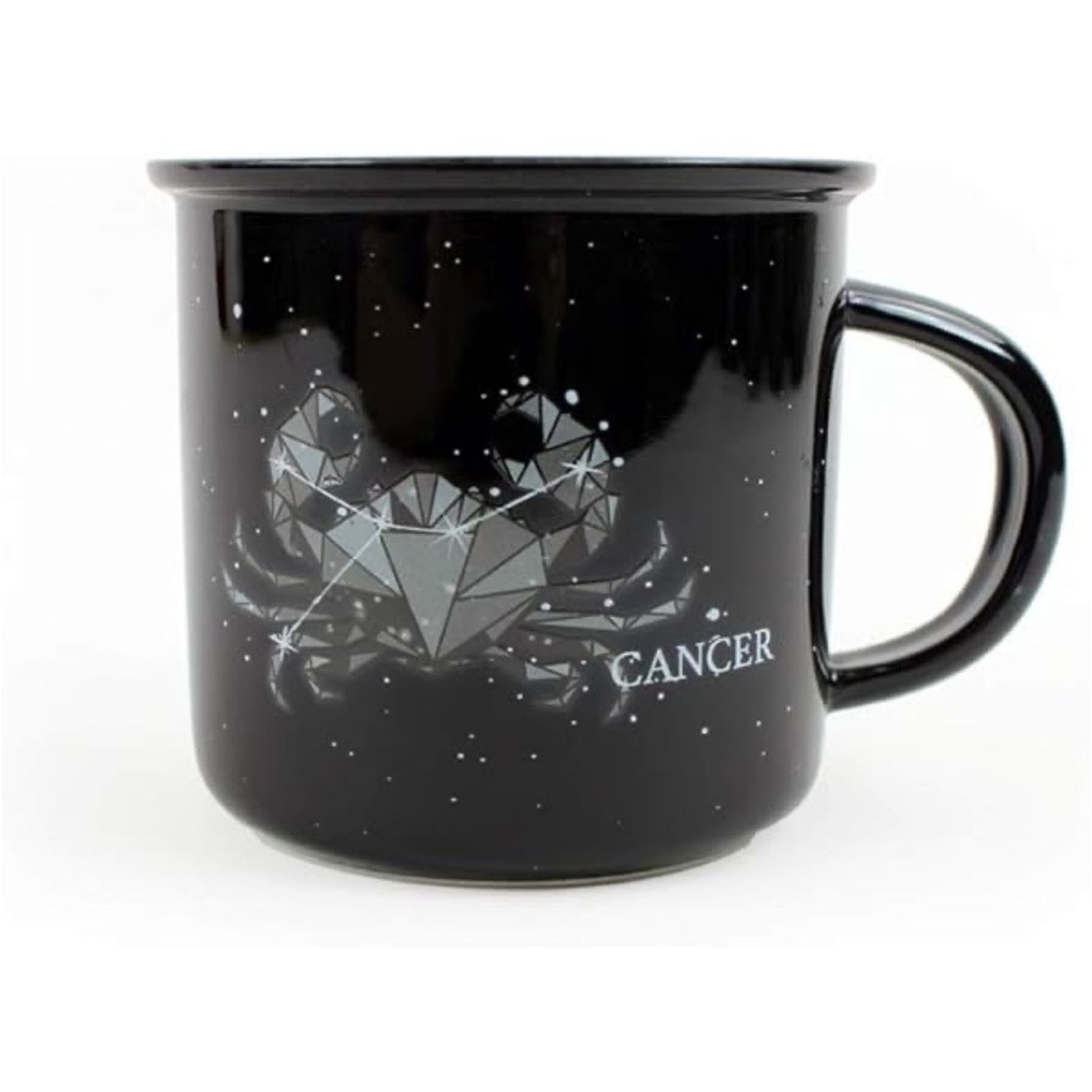 Stargazer by creature cups, cancer, zodiac sign, black and white